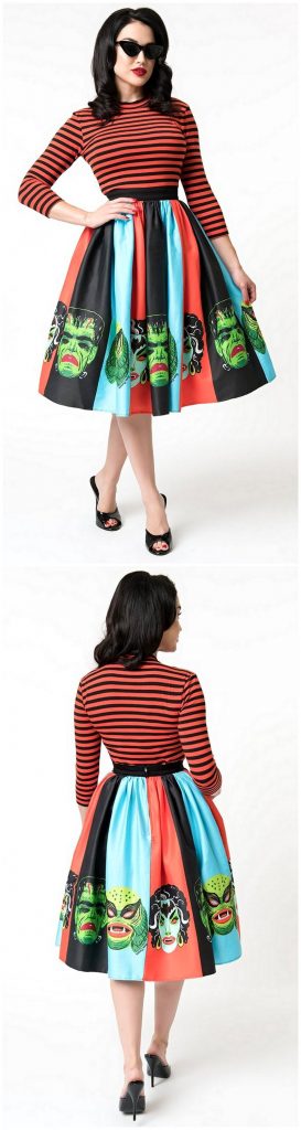 retro vintage outfit female