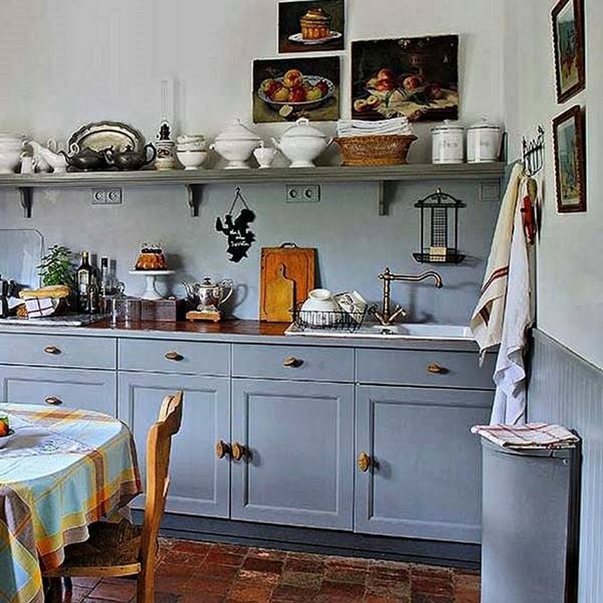 retro vintage kitchen designs (32)