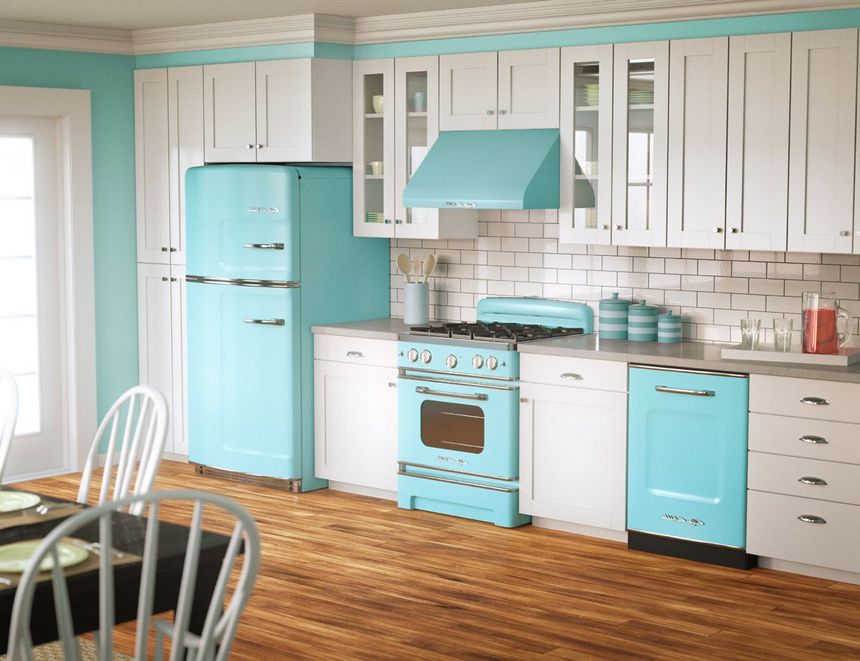 retro vintage kitchen designs (49)