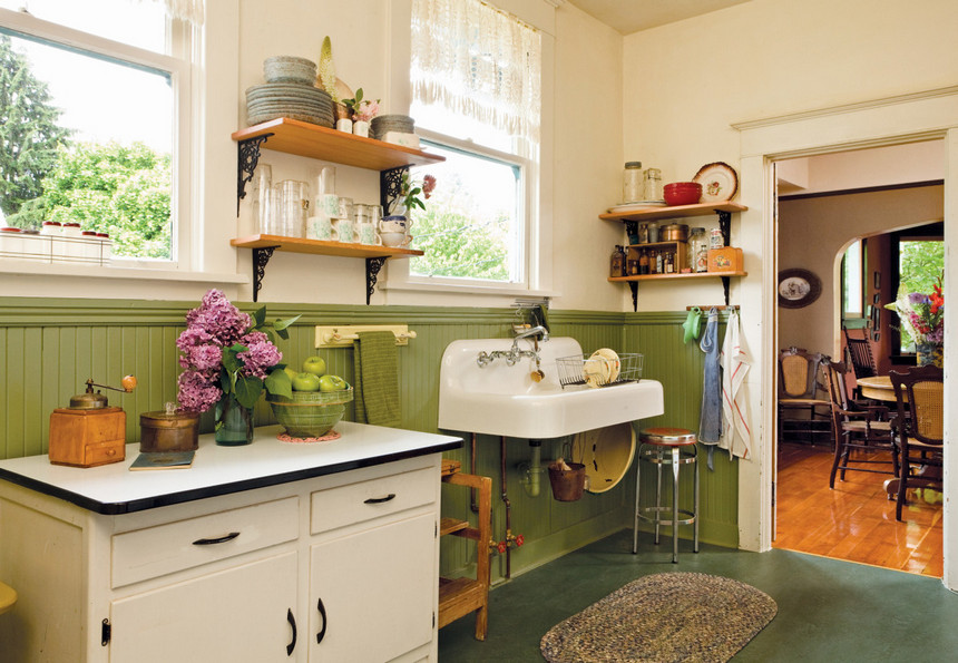 retro vintage kitchen designs (8)