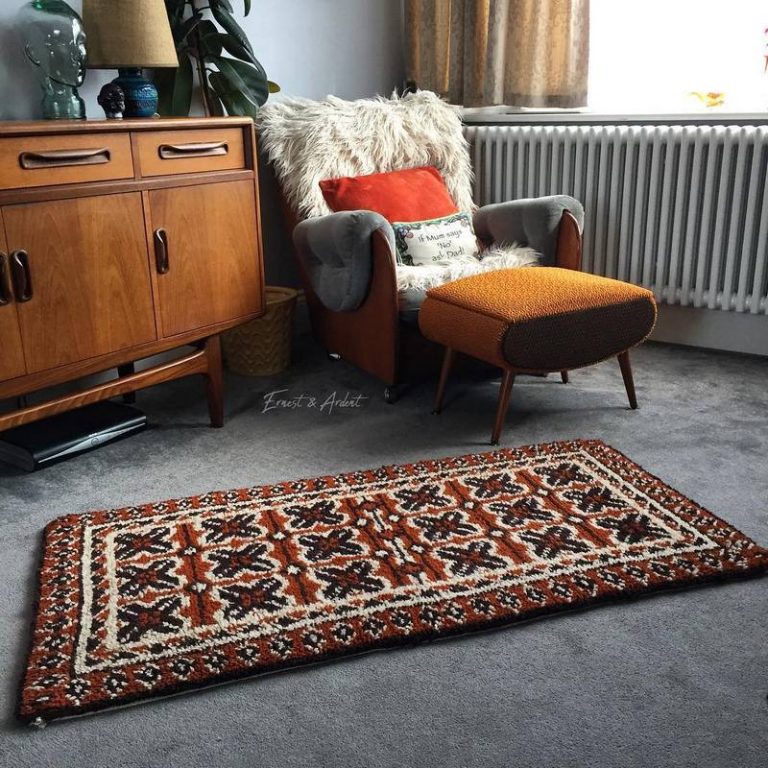 Mid Century Vintage Inspired Retro Rugs Retro Vintage Style Fashion and Living Styles.